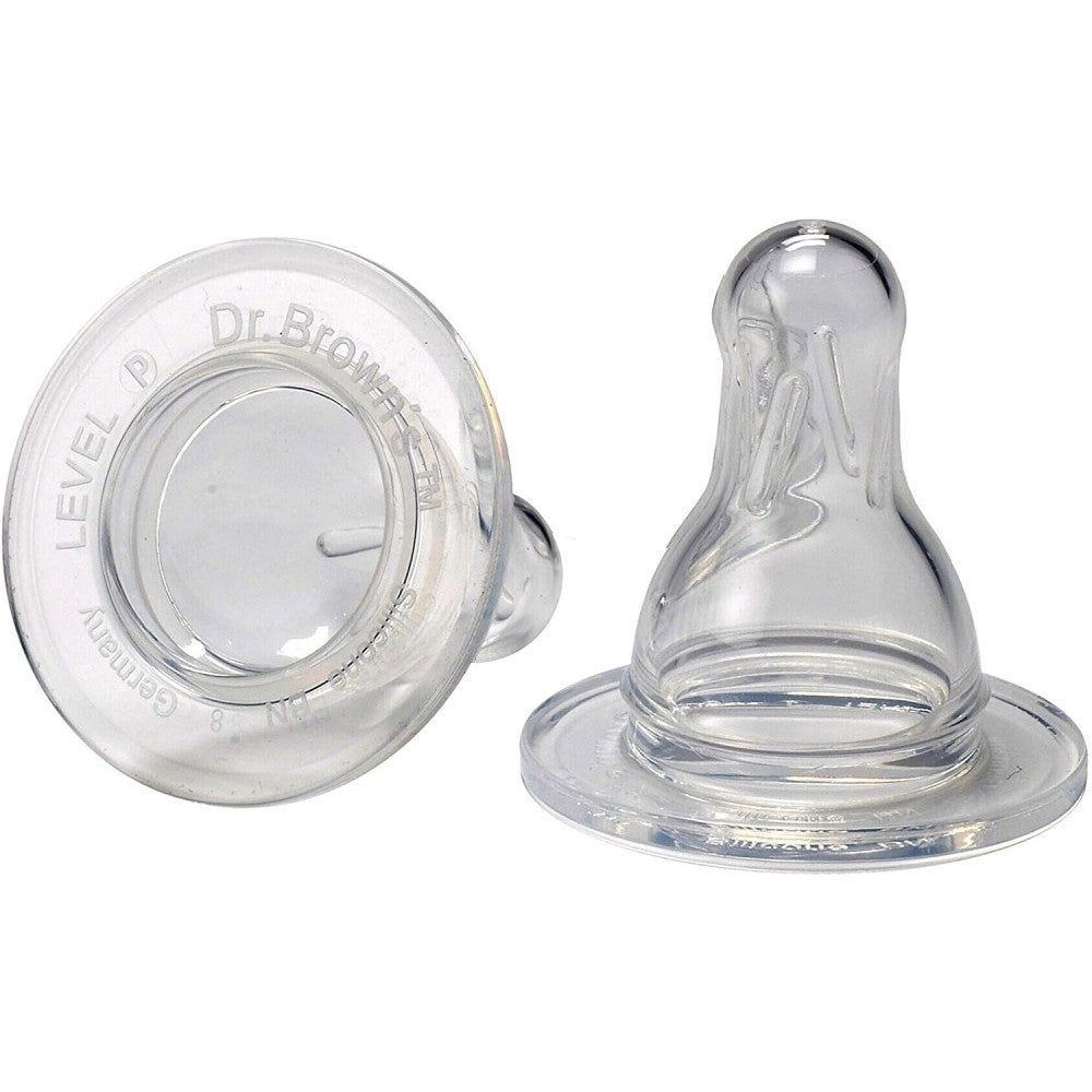 Dr Browns 292 Intl Preemie Flow Silicone Narrow Neck Nipple 2 Pack
