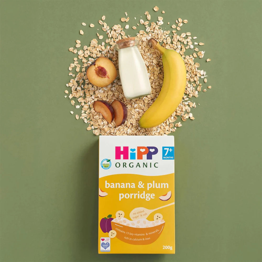 HiPP Organic Baby Cereal Banana Plum Porridge 200g