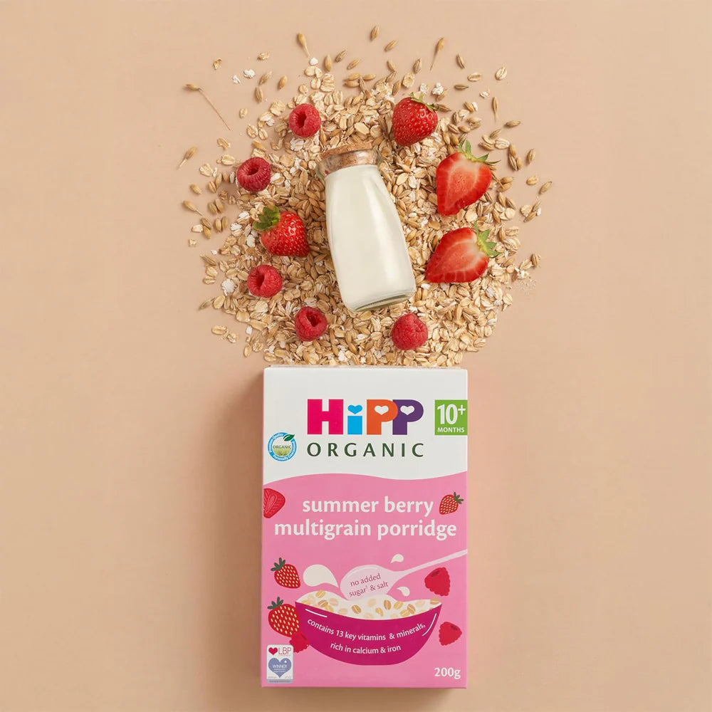 HiPP Organic Summer Berry Multigrain Porridge 10 Months Plus 200g