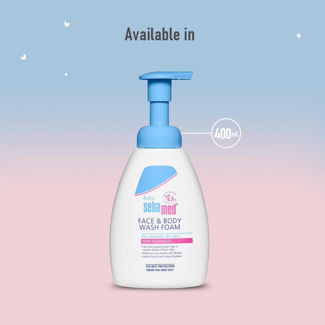 Sebamed Baby Face & Body Wash Foam 400ml