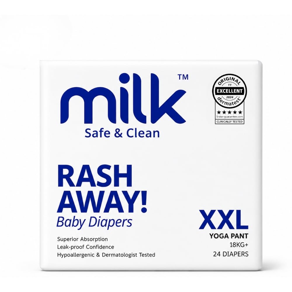 MILK Yoga Pants Diaper Size Extra Extra Large 18-25kg 24 Count