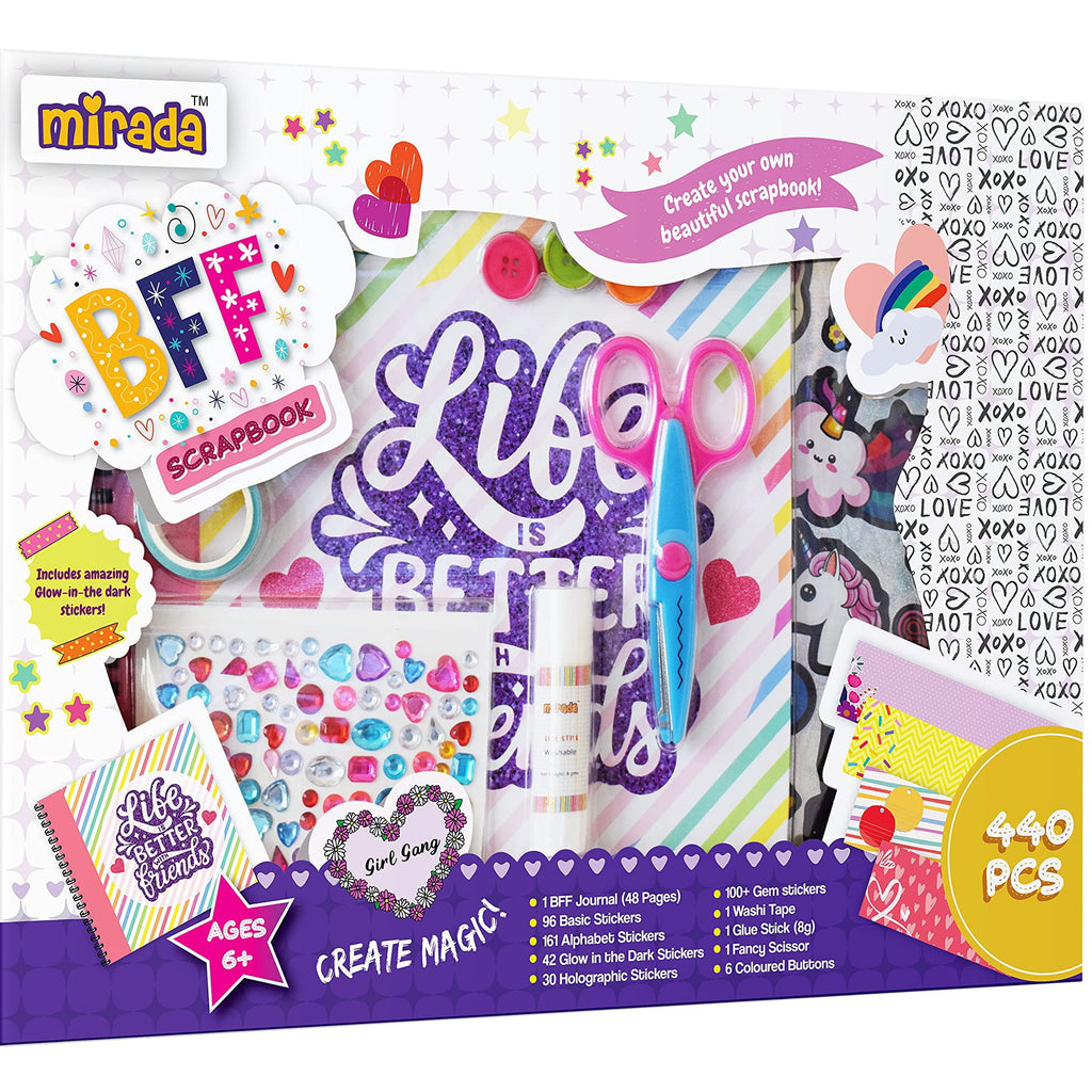Mirada Art and Craft Bff Scrapbook Ideal Gft for Boys and Girls 6 plus Mac2010