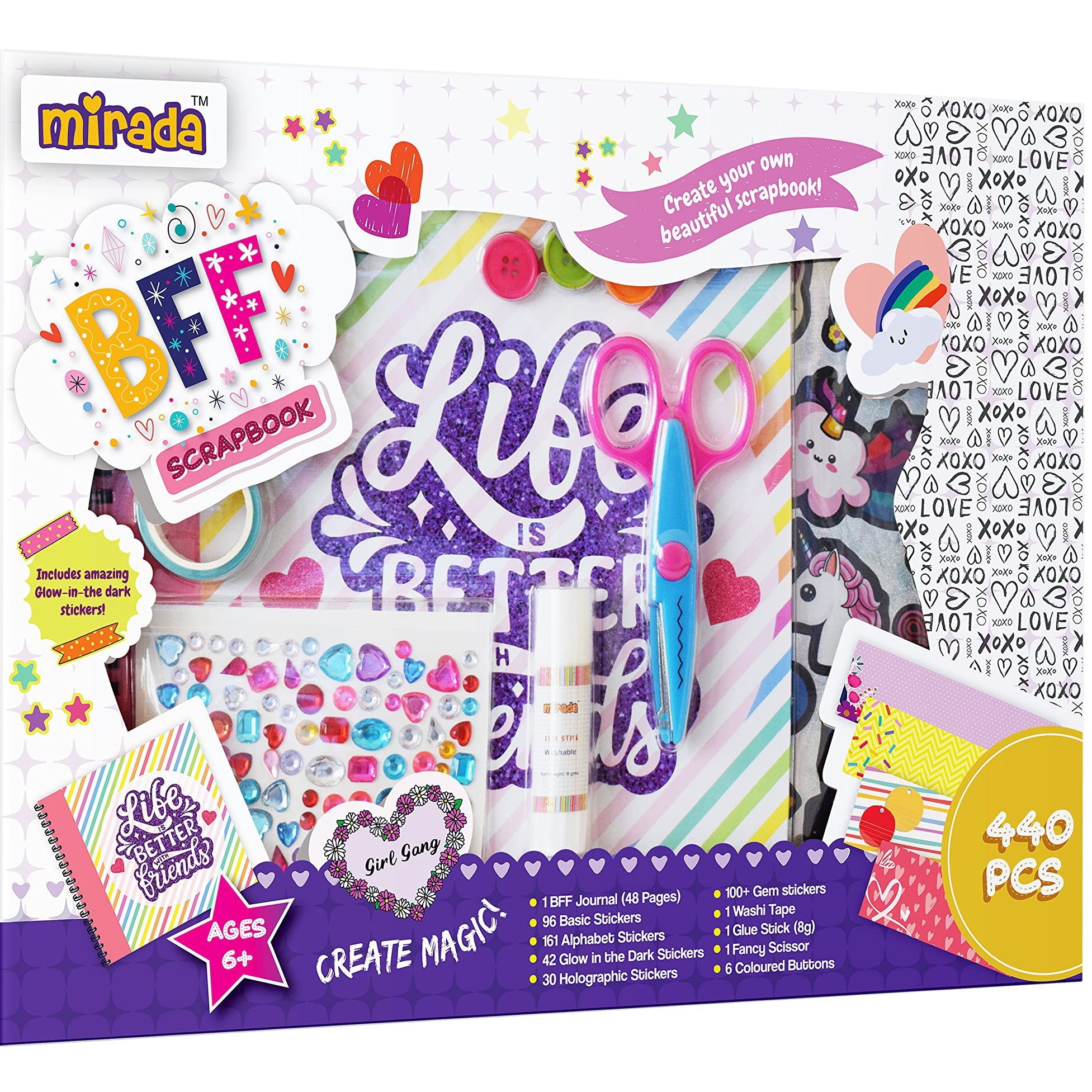 Mirada Art and Craft Bff Scrapbook Ideal Gft for Boys and Girls 6 plus Mac2010