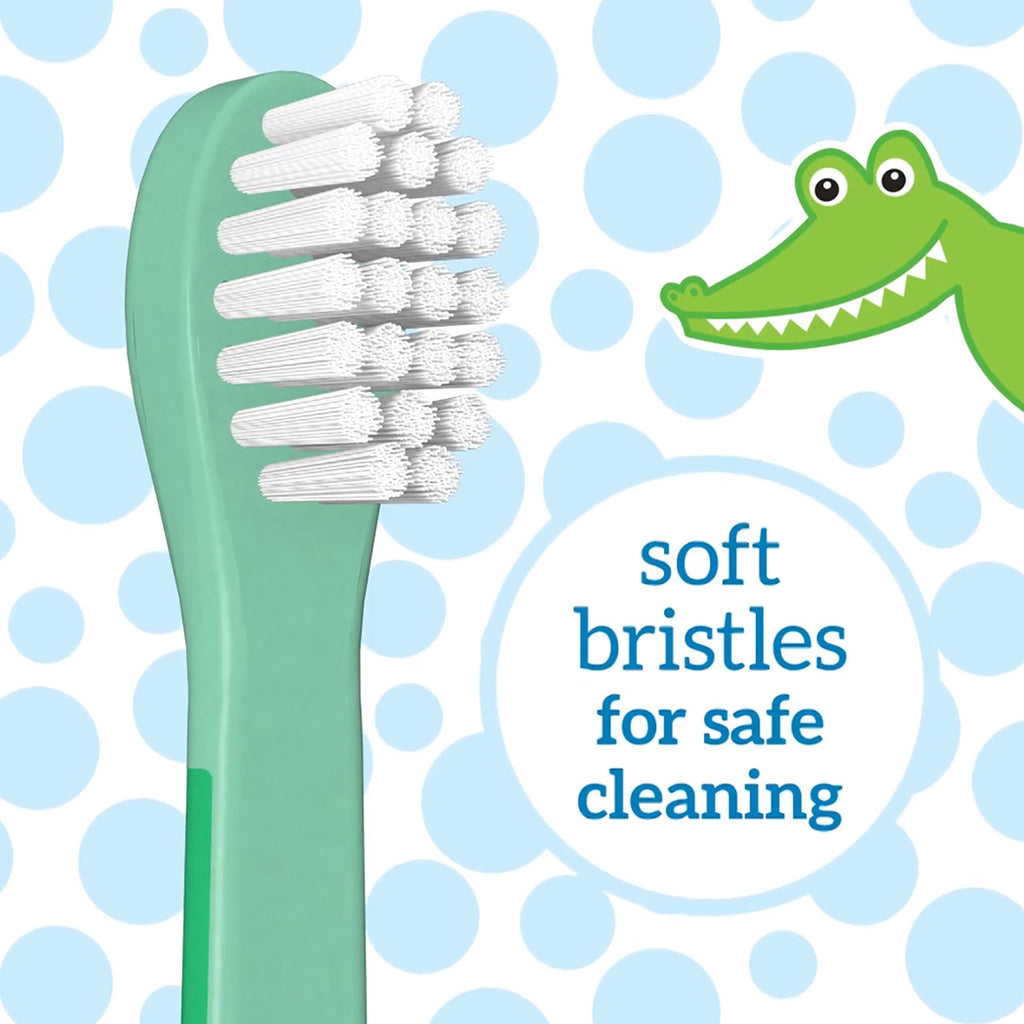 Dr Browns Infant to Toddler Toothbrush 1 to 4 years Green Crocodile