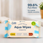 Aqua Wipes Original 99.6% Water Baby Wipes 64 Count