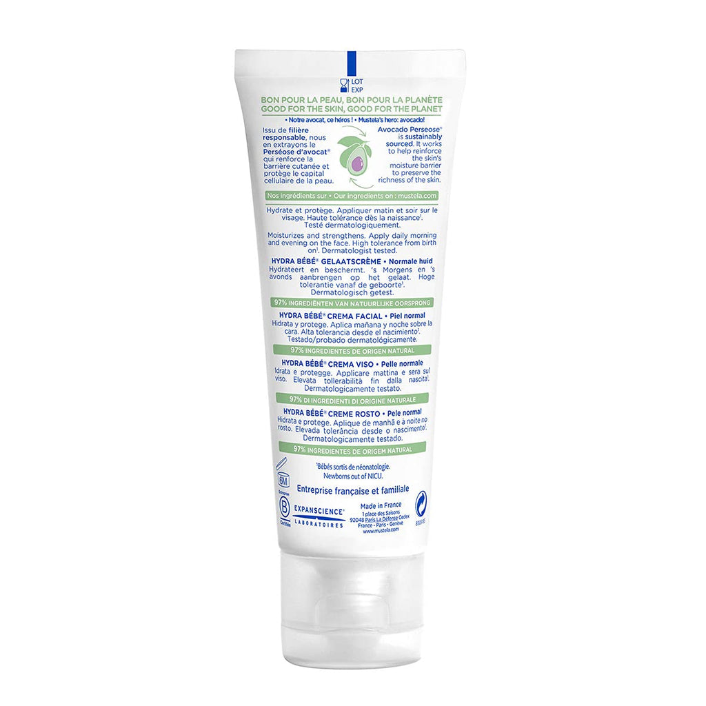 Mustela Hydra Bebe Face Cream Avocado 40ml