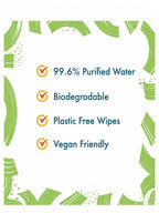 Aqua Wipes Essentials  99.6% Purified Water Baby Wipes 56 Count