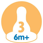 Dr Browns Natural Flow Narrow Baby Bottle Silicone Nipple 2 Pack Level3 6 to 9 Months
