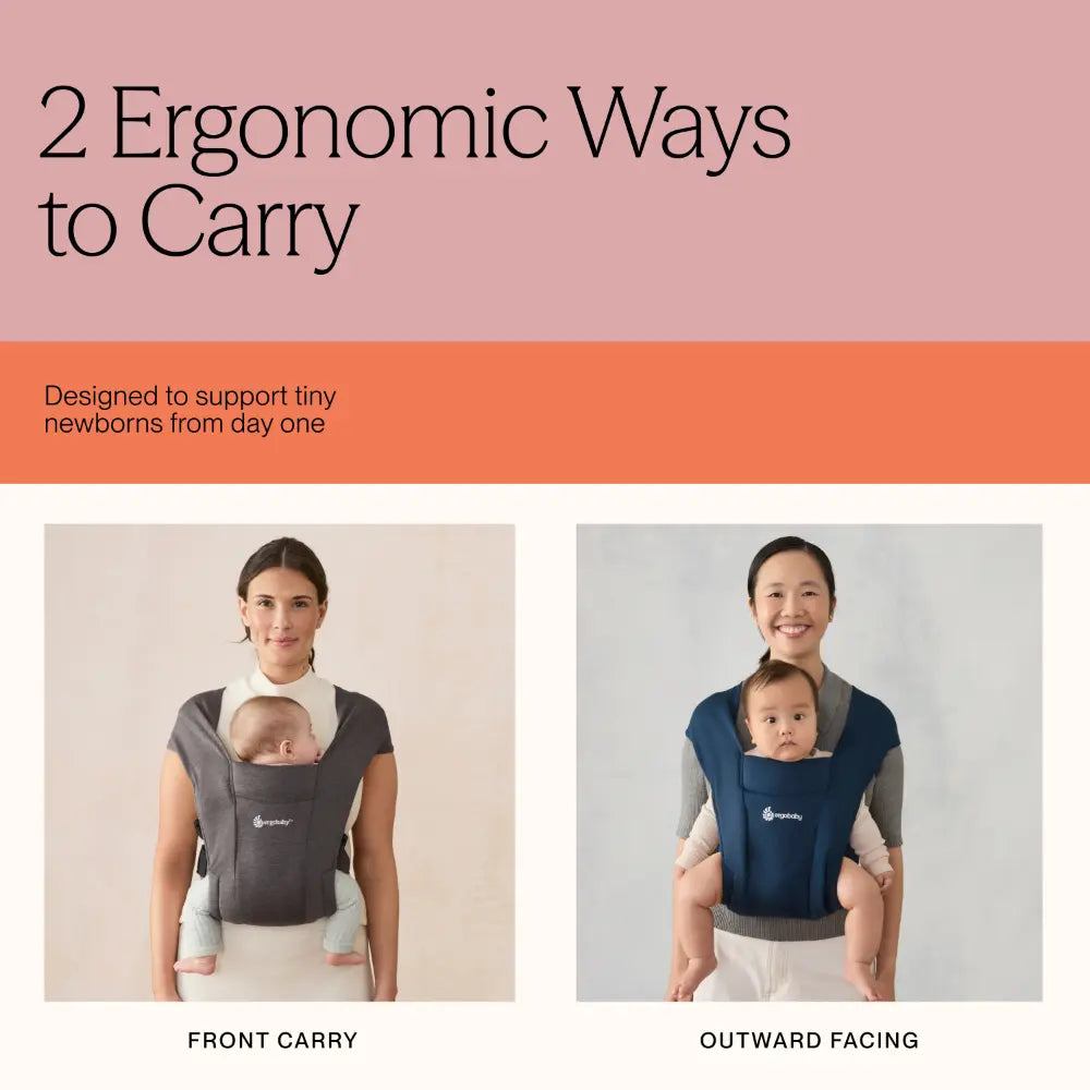 Ergobaby Embrace Newborn Baby Carrier Soft Comfortable Fit