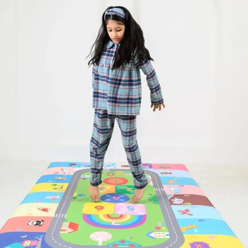 Dwinguler Large Playmat Hopscotch Reversible Baby Mat