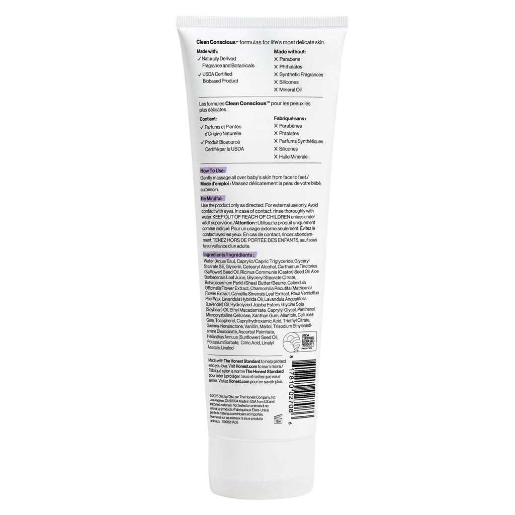 Honest Face + Body Lotion Lavender 8.5 FL OZ. 250 ML