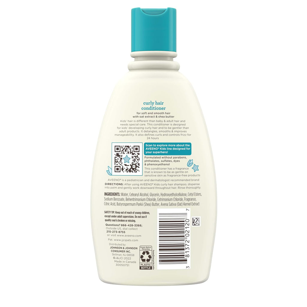 Aveeno Kids Curly Hair Conditioner 12 FL OZ | 354 ML