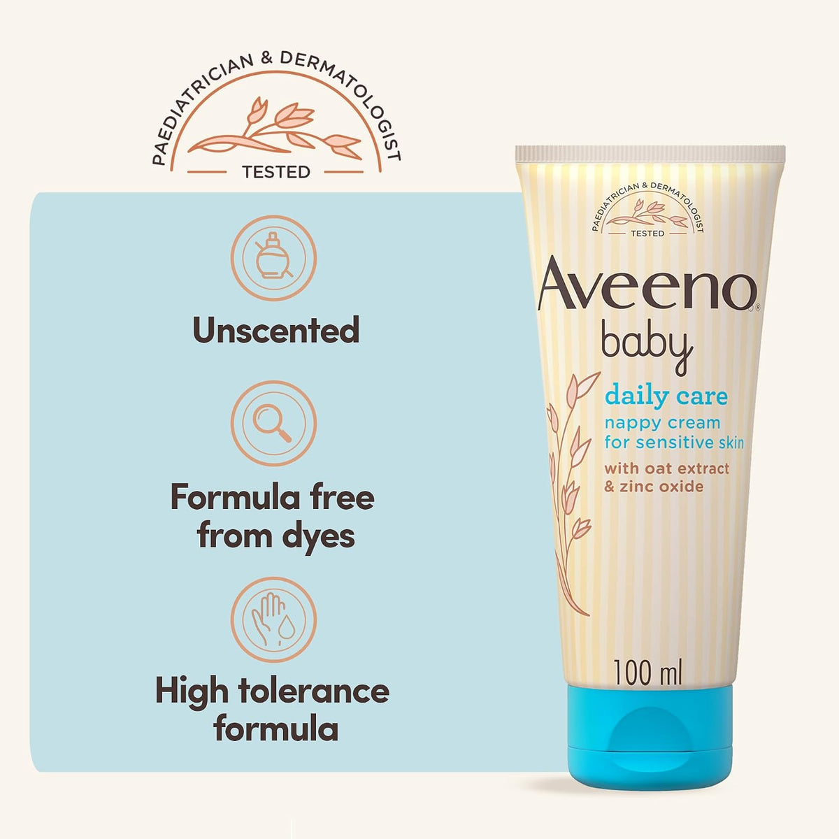 Aveeno Daily Care Baby Nappy Cream 100ml