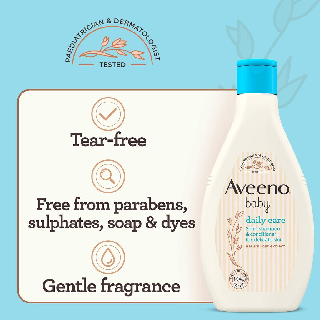 Aveeno Baby Daily Care 2-in-1 Shampoo & Conditioner 250 ml