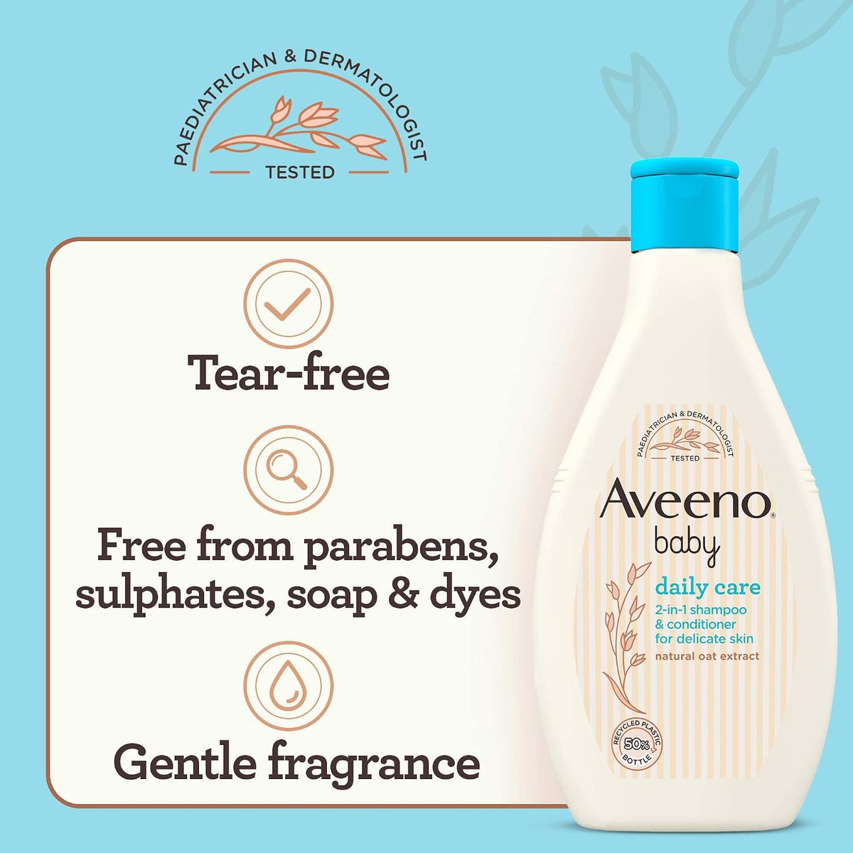 Aveeno Baby Daily Care 2-in-1 Shampoo & Conditioner 250 ml