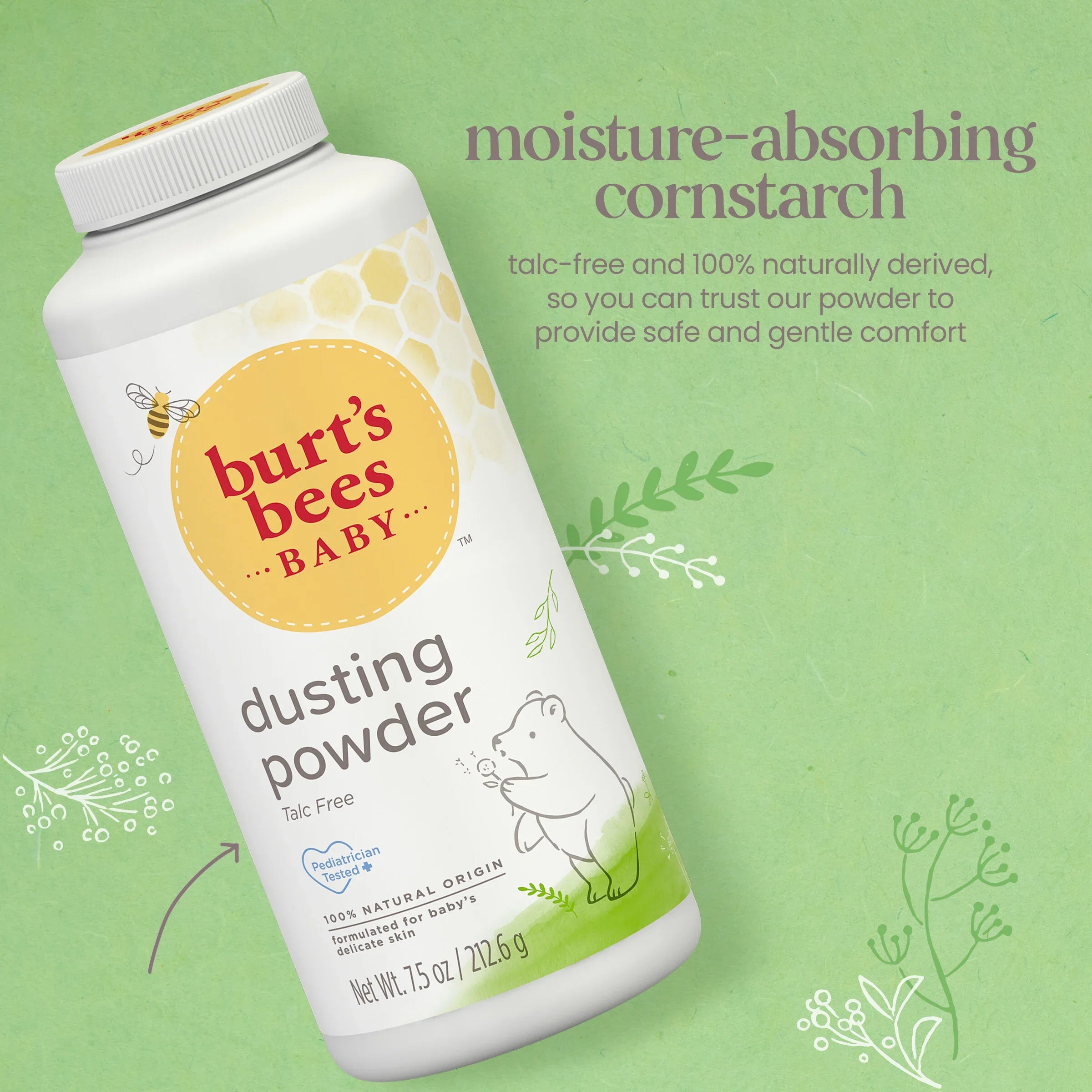 Burt's Bees Baby Bee Dusting Powder 7.5 OZ 212.6 G