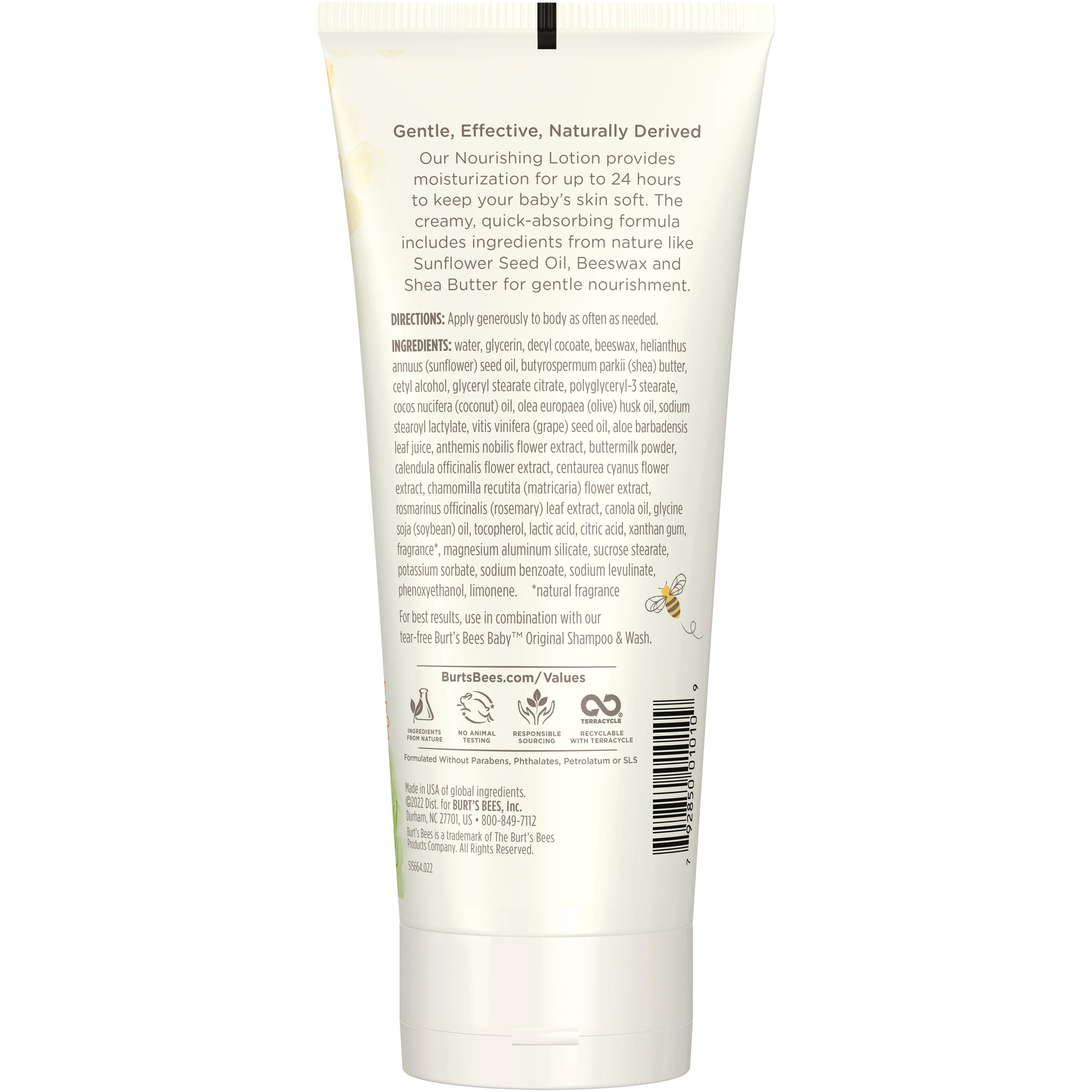 Burt's Bees Baby Nourishing Lotion Original 6 Fl OZ 170 G