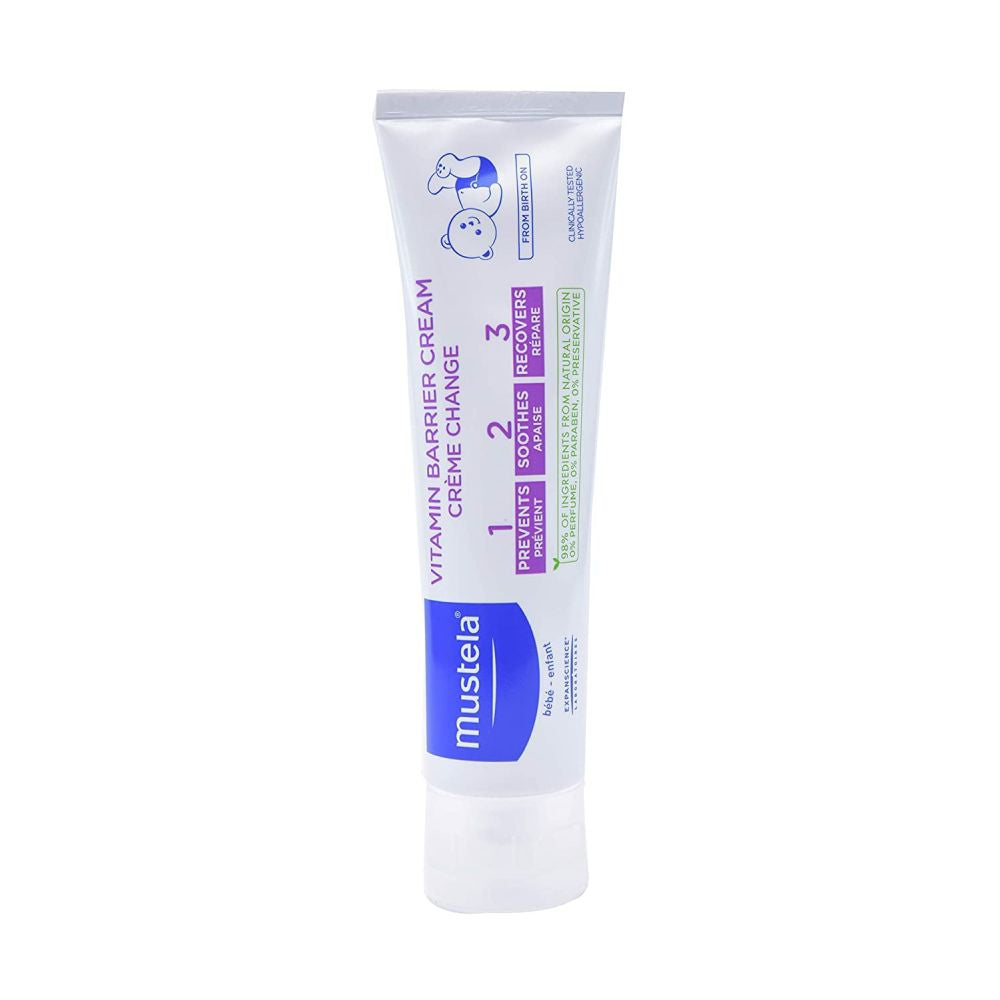 Mustela Baby 123 Vitamin Barrier Cream 100ml Diaper Rash Ointment