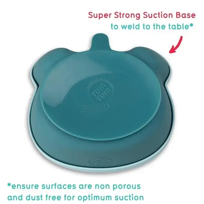 TUM TUM Baby Suction Bowl & Spoon Set, Blue