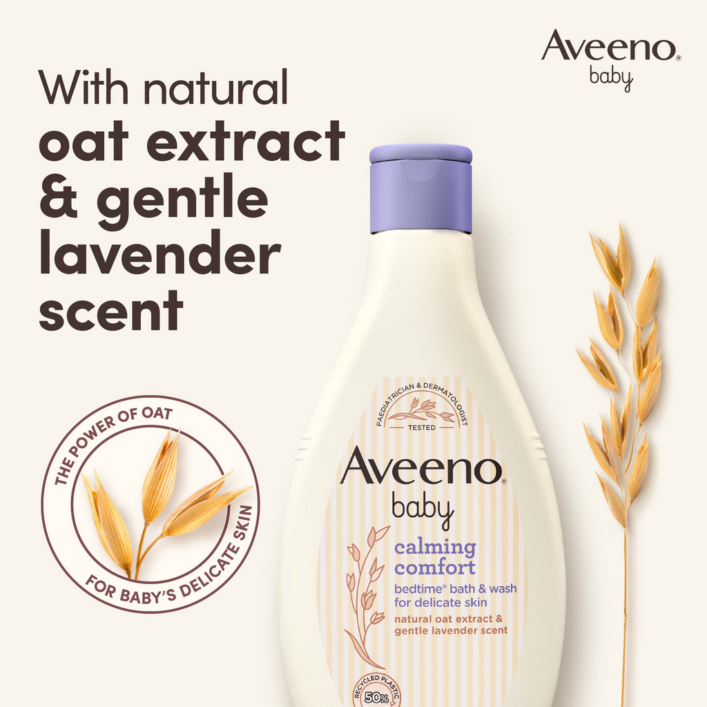 Aveeno Baby Calming Comfort Bedtime Bath And Wash 250ml
