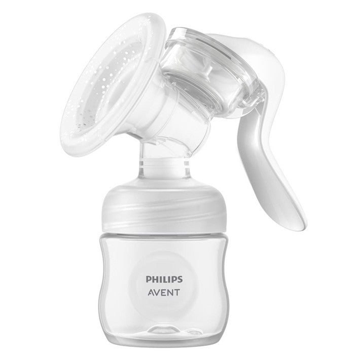 Philips Avent BPA Free Comfort Manual Breast Pump, soft petal shape massage cush
