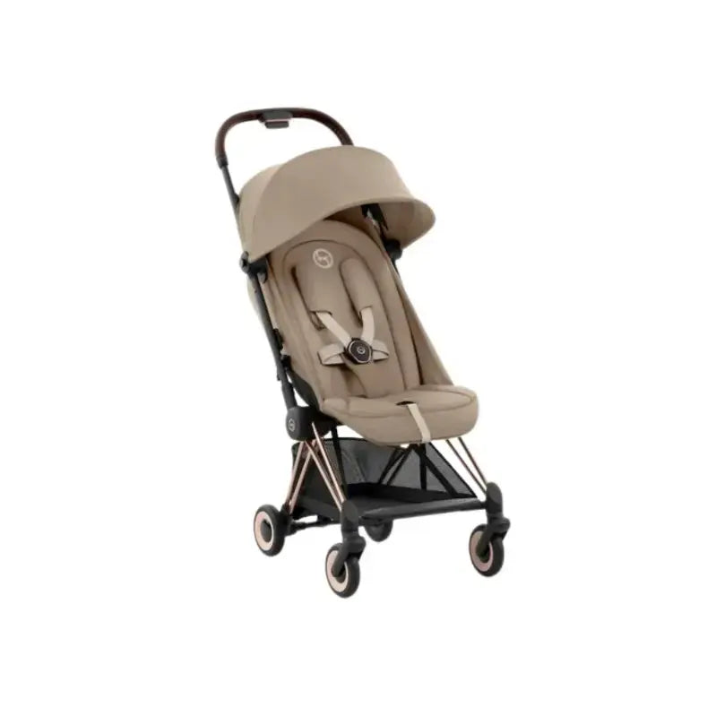 Cybex Coya Travel Stroller Cabin Friendly Rosegold Frame
