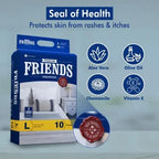 Friends Premium Underpads Large 60 X 90 Cm Super Absorbent Polymer and Soft Surface 10s Pack