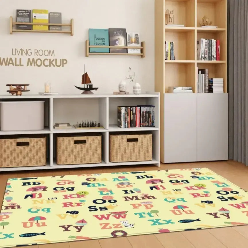 Dwinguler Large Playmat Letters And Numbers Reversible Baby Mat