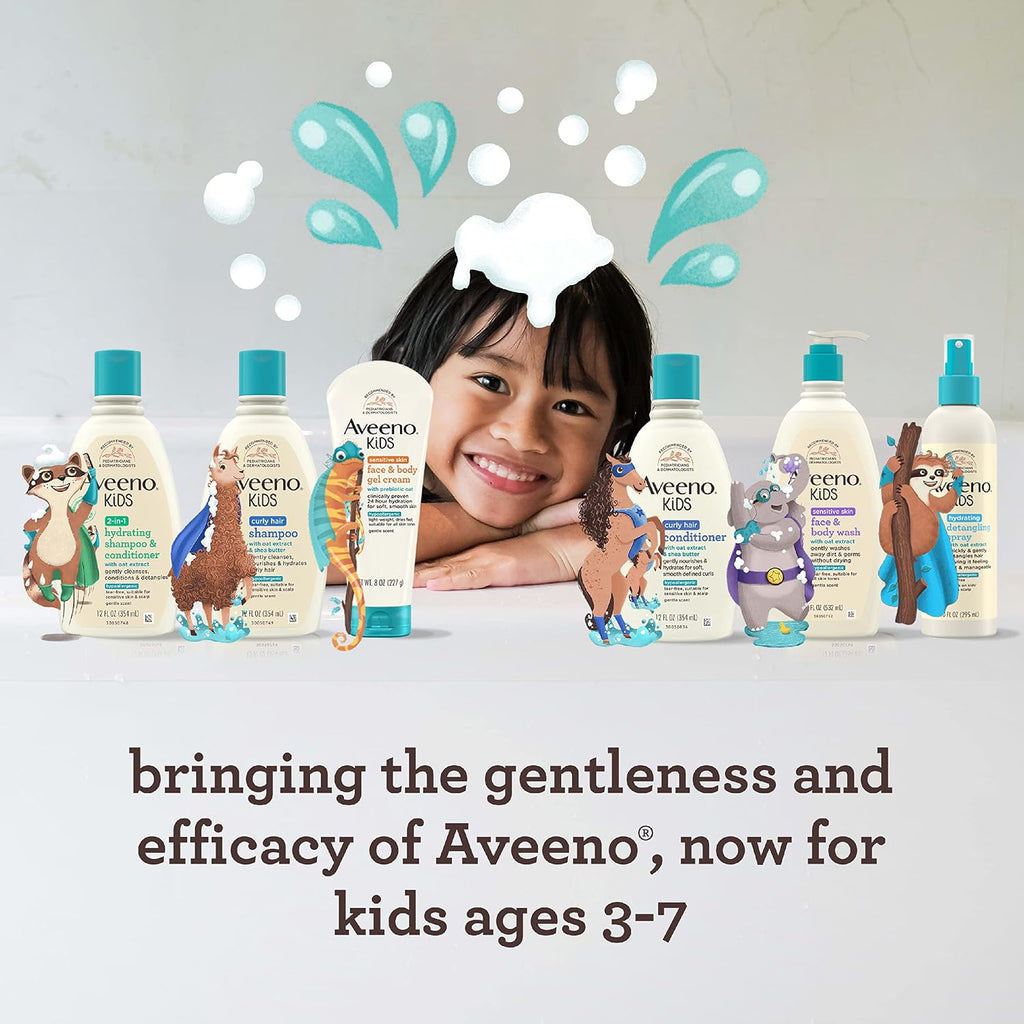 Aveeno Kids Curly Hair Conditioner 12 FL OZ | 354 ML