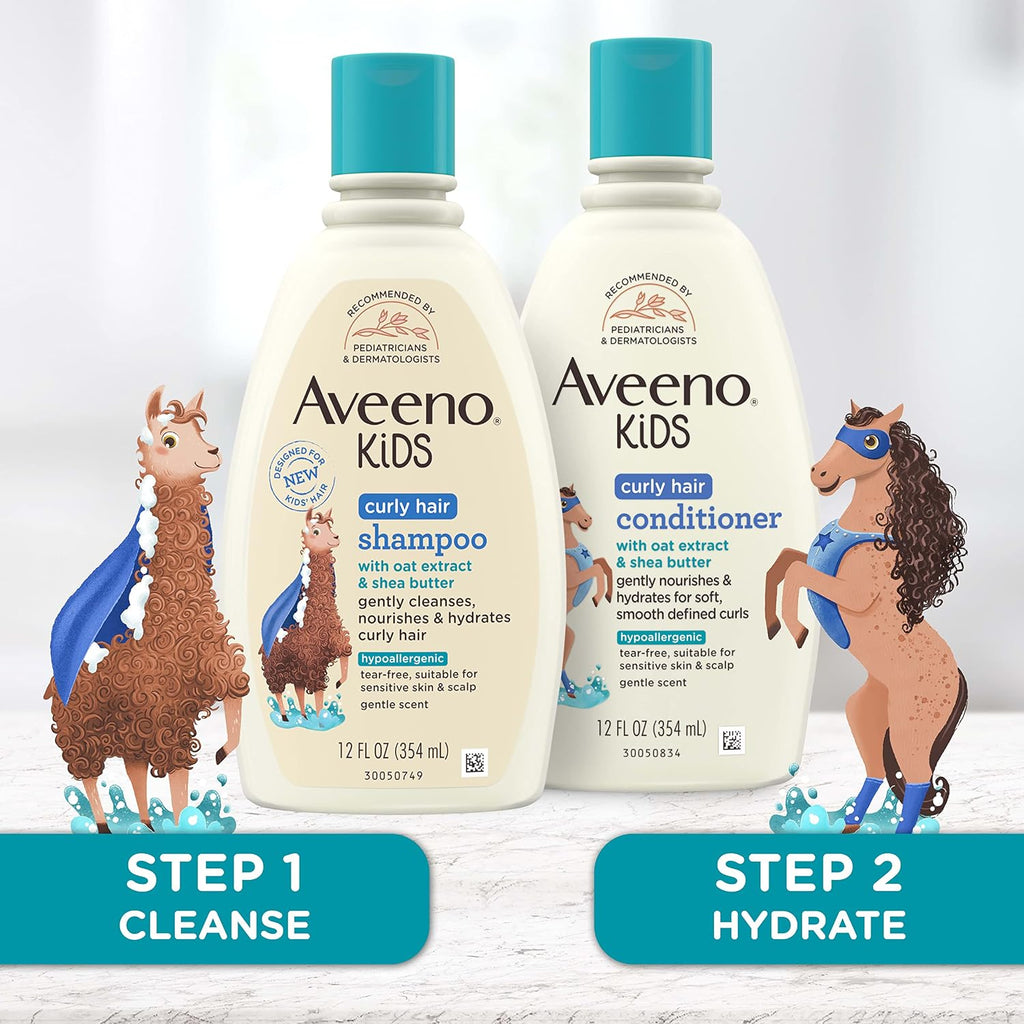 Aveeno Kids Curly Hair Conditioner 12 FL OZ | 354 ML