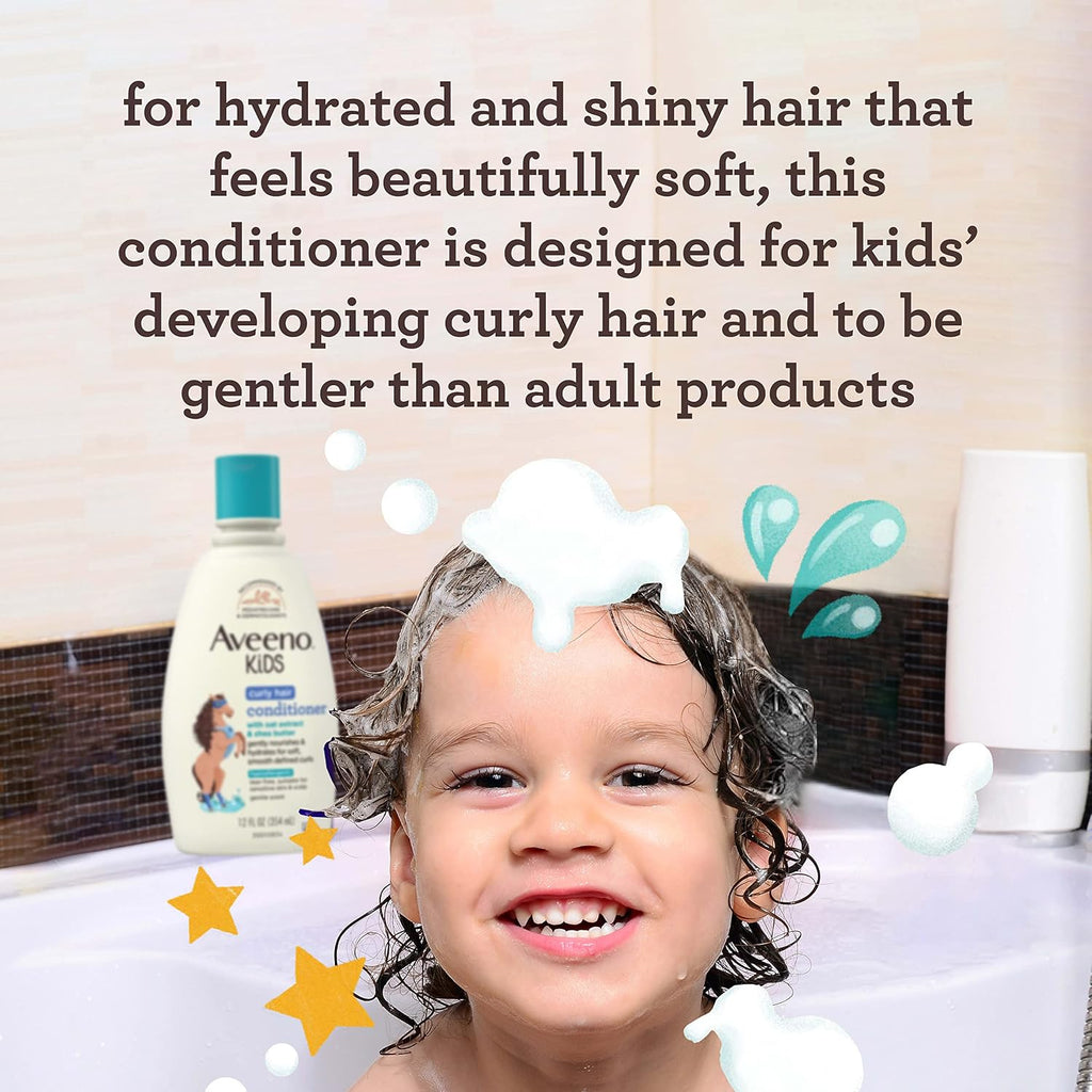 Aveeno Kids Curly Hair Conditioner 12 FL OZ | 354 ML