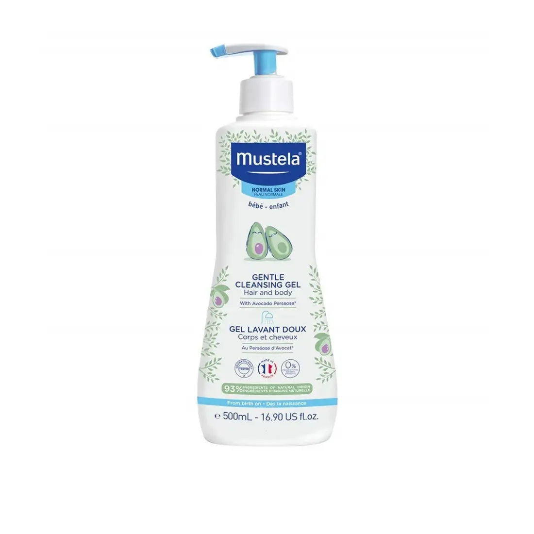 Mustela Gentle Cleansing Gel Avocado Hair and Body 500ml