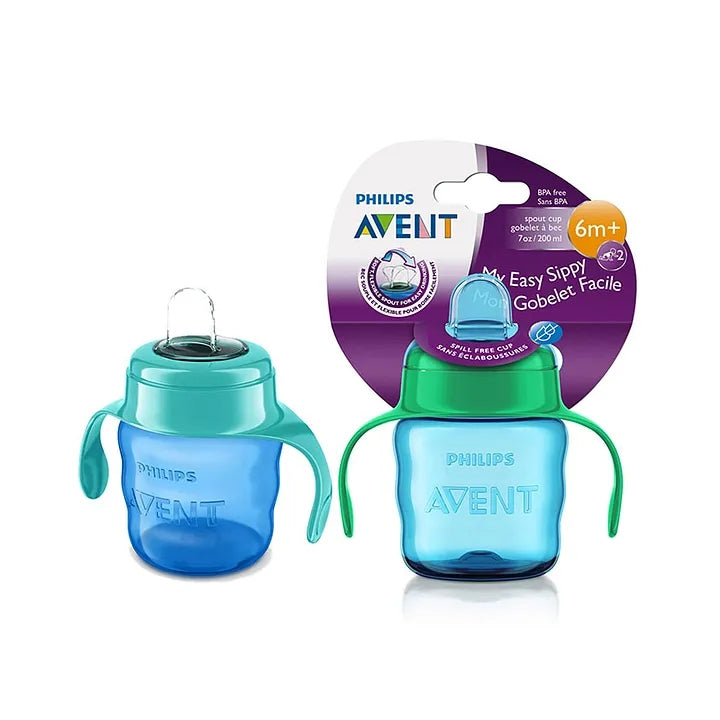 Philips Avent Classic Soft Polypropylene Spout Cup Green Blue 200ml