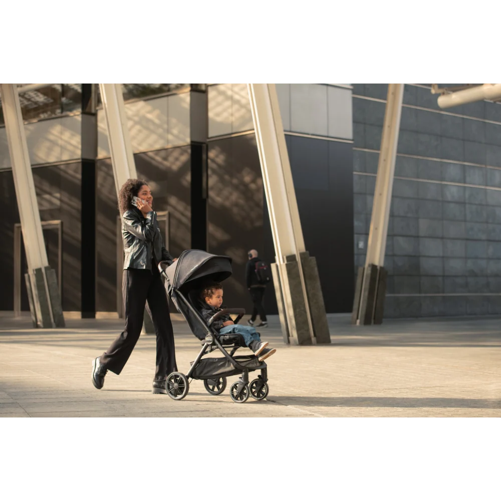 Nuna TRVL Lx Lightweight Luxury Travel Stroller Caviar