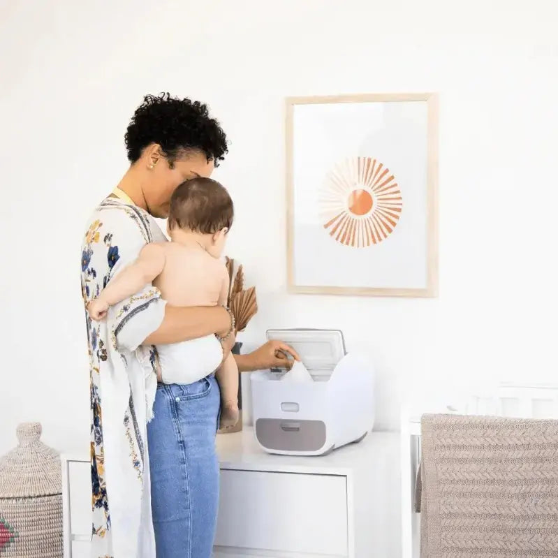 Ubbi Diaper Caddy with Changing Mat Portable Baby Organizer