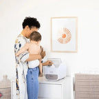 Ubbi Diaper Caddy with Changing Mat Portable Baby Organizer