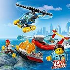 Lego 60308 City Seaside Police and Fire Mission Building Kit 298 Pcs