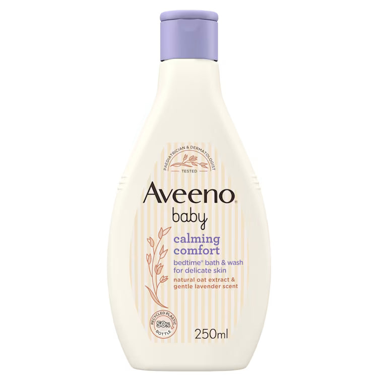Aveeno Baby Calming Comfort Bedtime Bath And Wash 250ml
