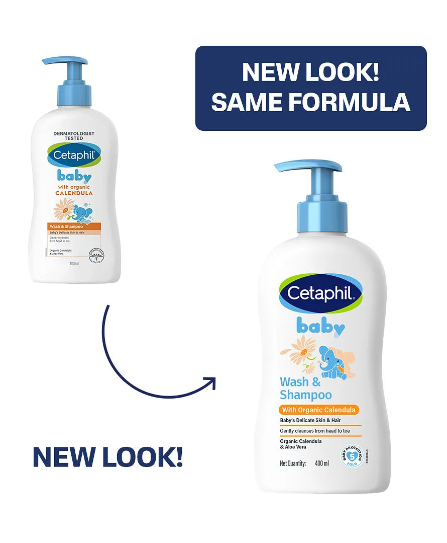 Cetaphil Baby Wash and Shampoo Calendula 400ml