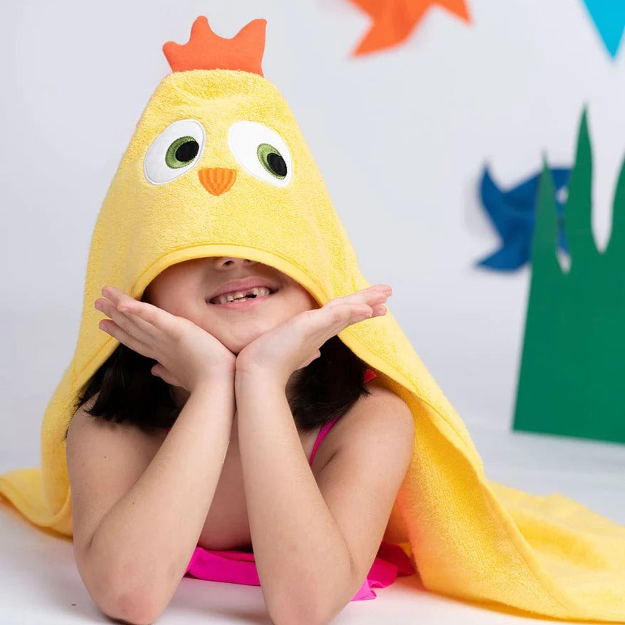 Rabitat Amazonia Kids Towel Zero Twist Cotton Towel with Hood  (0-5 years)  Bird