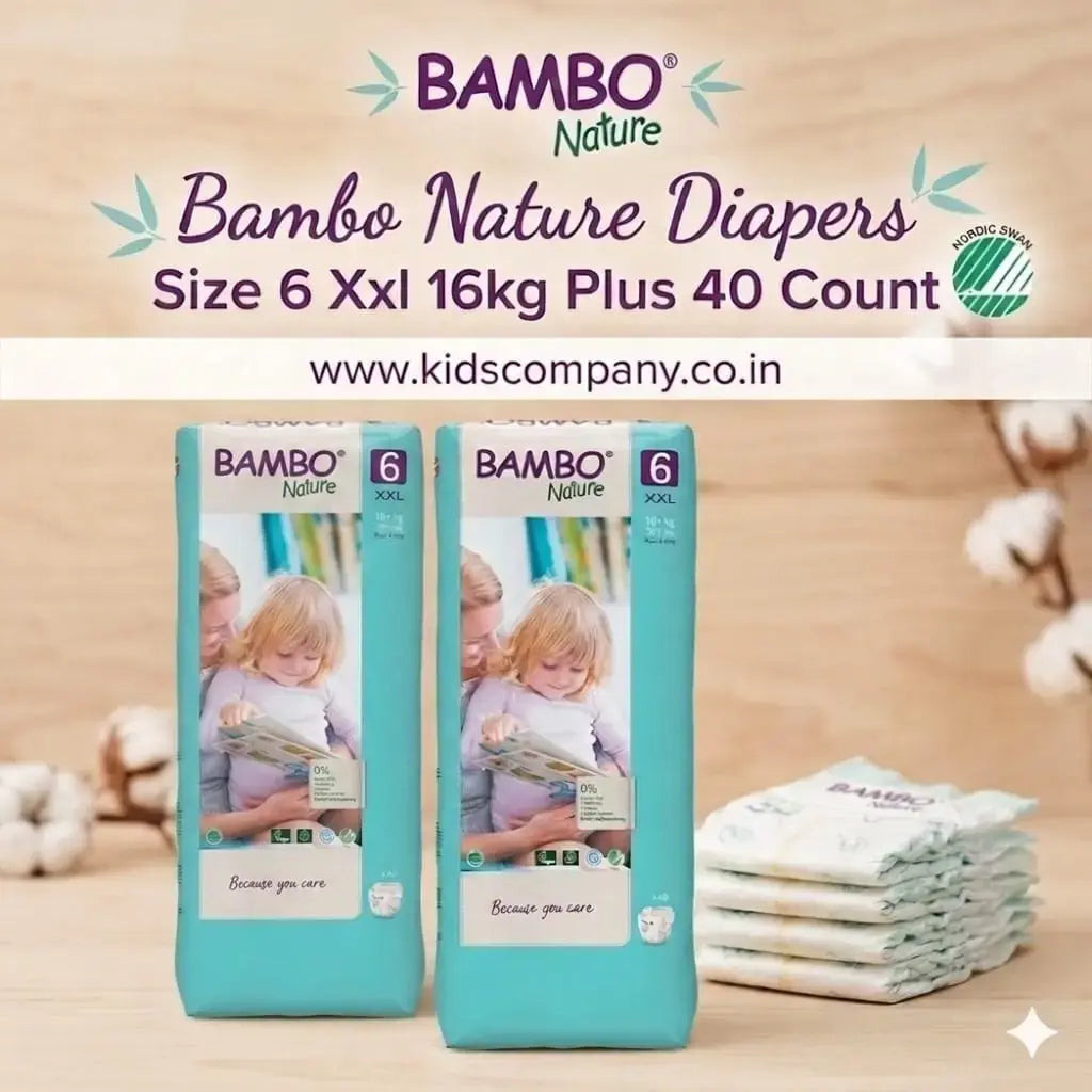 Bambo Nature Diapers Size 6 Xxl 16kg Plus 40 Count