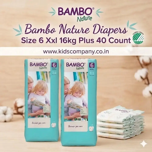 Bambo Nature Diapers Size 6 Xxl 16kg Plus 40 Count