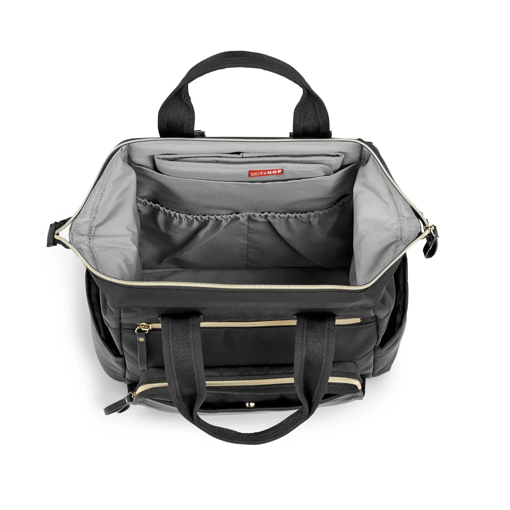Skip Hop Mainframe Wide Open Backpack Mainframe Large Capacity Diaper Bag Black 200150