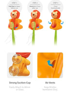 Flipper Fun Animal Kids Toothbrush Cover Portable Travel Holder