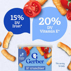 Gerber Lil’ Crunchies® Garden Tomato snacks for baby Crawler 8+ months