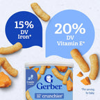 Gerber Lil’ Crunchies® Mild Cheddar snacks for baby Crawler 8+ months
