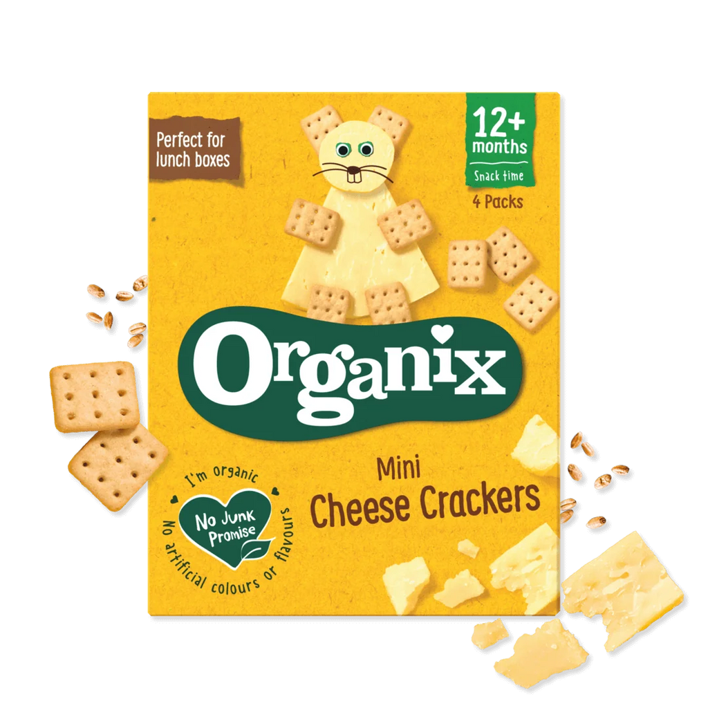 Organix Mini  Cheese Crackers 80g 4 x 20g pack