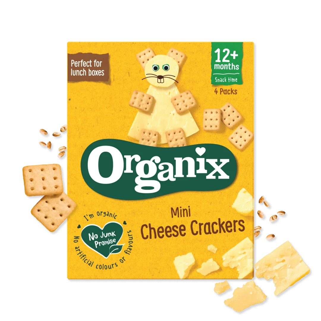 Organix Mini  Cheese Crackers 80g 4 x 20g pack