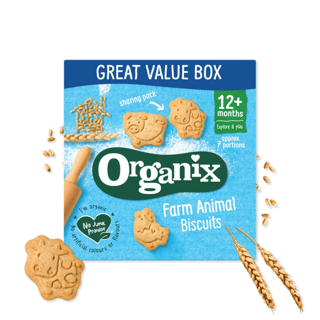 Organix Farm Animal Biscuits  12 Plus Months