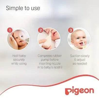 Pigeon Nose cleaner Aspirador Nasal White and Cream